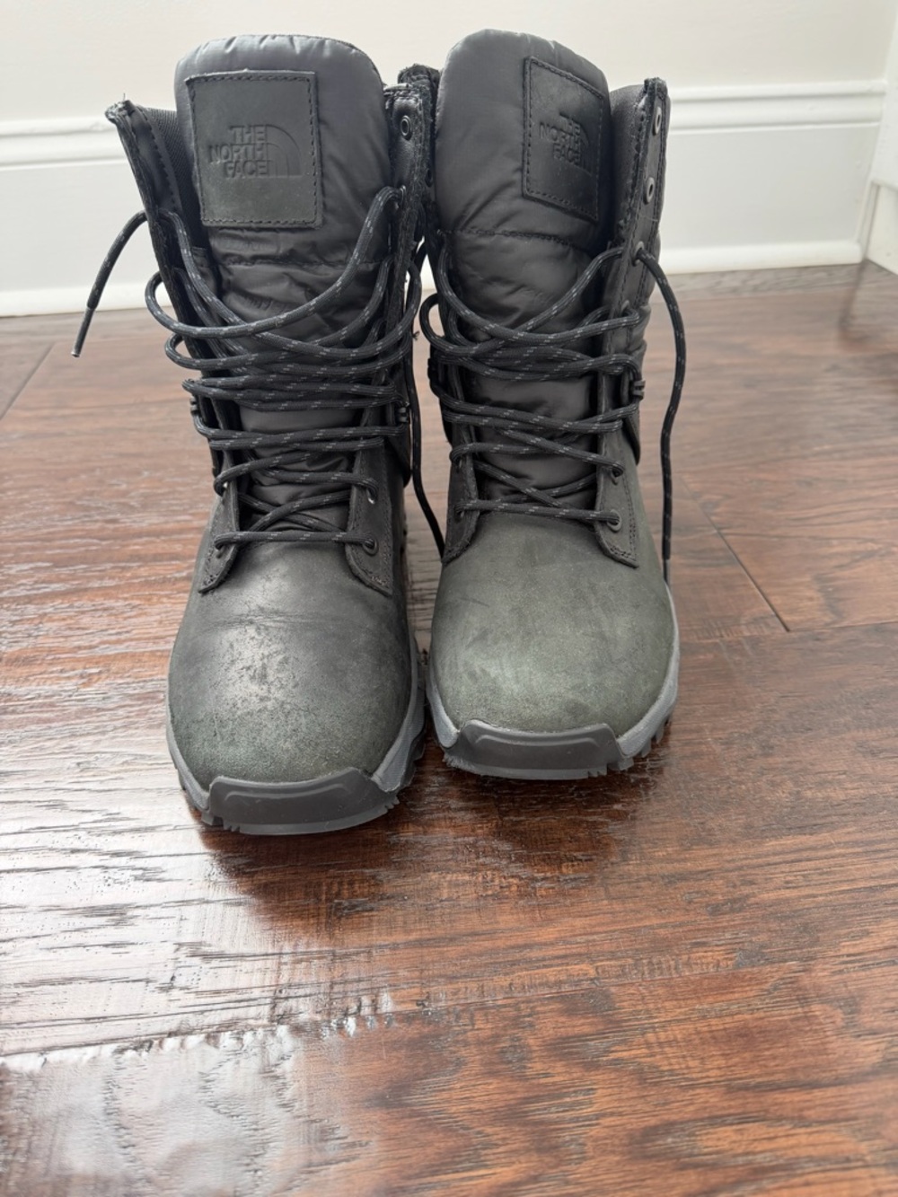 The North Face Black Military-Style Lace Boots